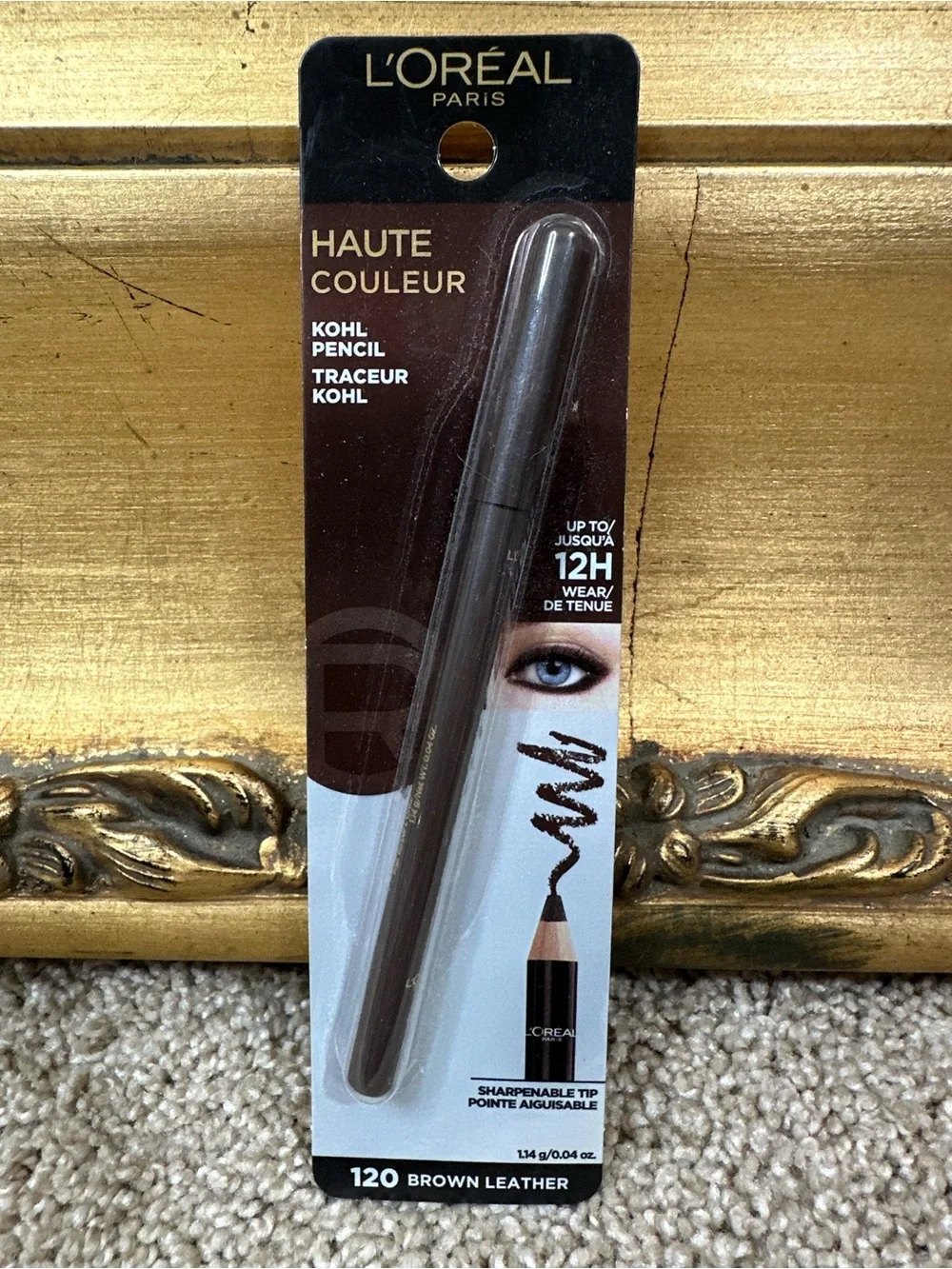 NIB L'Oreal Paris Haute Couleur Kohl Eyeliner Pencil in 120 Brown Leather